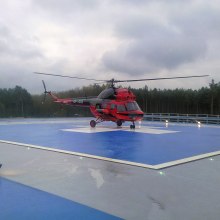 Heliports are a specific category of installation of heating cables in concrete.