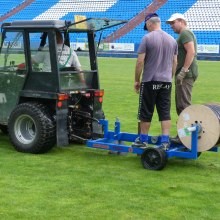 Heating of grass playing areas.