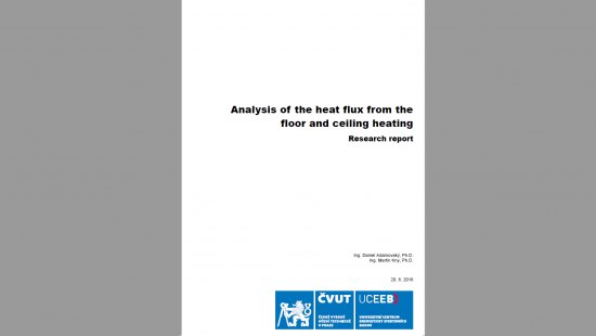 Analysis Of The Heat Flux From The Floor And Ceiling Heating Fenix