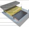 Deckenaufbau bei Metallkonstruktionsdecke mit Heizfolien ECOFILM C